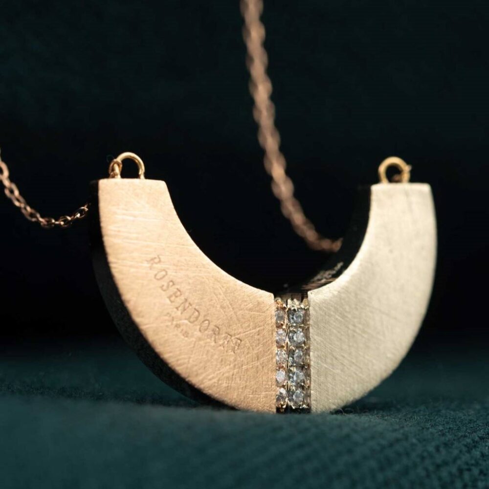 گردنبند هارمونی طلایی-نقره‌ای